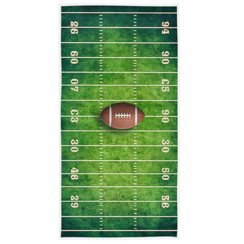 Vdsrup Grunge American Football Hand Towels Sports Field Towel Soft Bath Bathroom Towels Thin Guest Kitchen Tea Towels Dish Washcloths Housewarming Gifts 16 X 30 in - Image 1